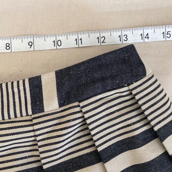 Anthropologie‎ Moulinette Soeurs Pleated Striped Midi Skirt Sz2 Academia Preppy - Picture 7 of 8
